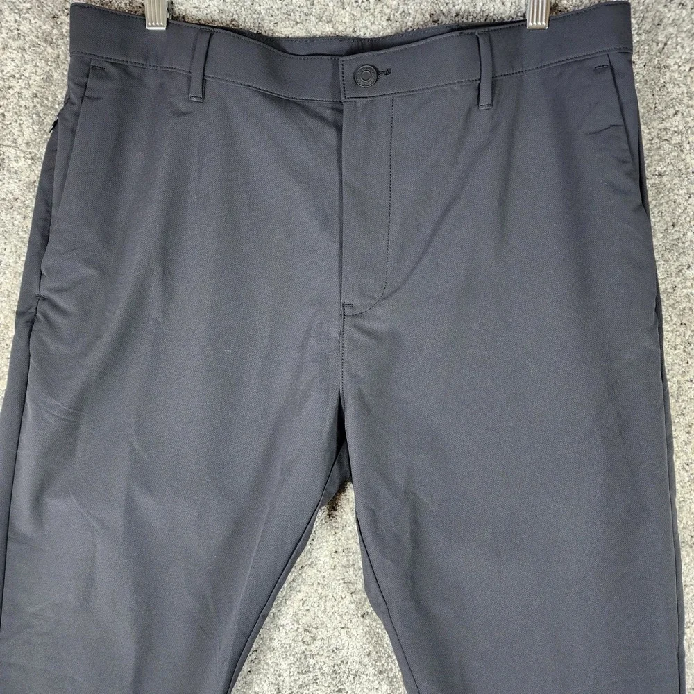 Banana Republic Performance Pants Mens 38x30 Gray Tapered Zip Pockets NWOT